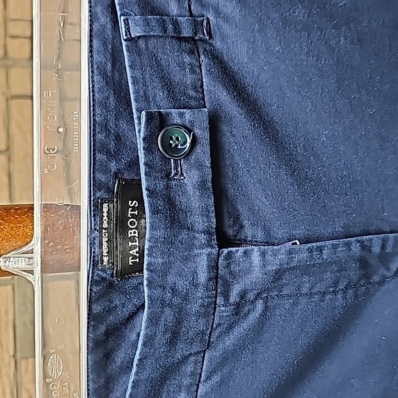 Talbots Perfect Skimmer Pant Navy Sz 10 Excellent - Picture 4 of 12